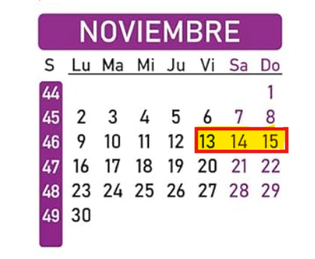 13 · 14 · 15 Noviembre 2026